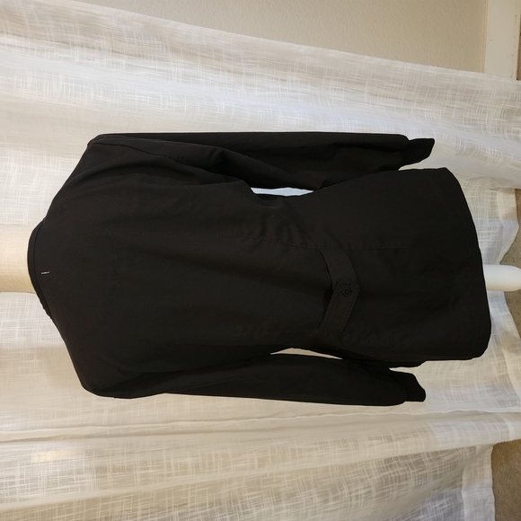 Greys Anatomy Black Snap-Up Scrubs Jacket Size Small - Picture 3 of 5